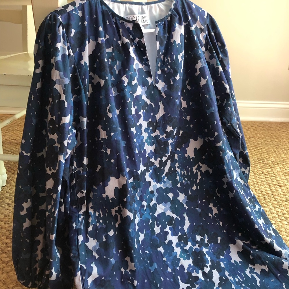 New: Brooke Wright Designs Willow Dress. Cotton Poplin. Size Medium